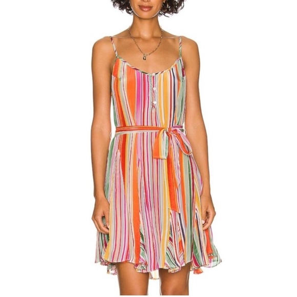 Velvet by Graham & Spencer Striped Mini Dress sizeM - Picture 1 of 7